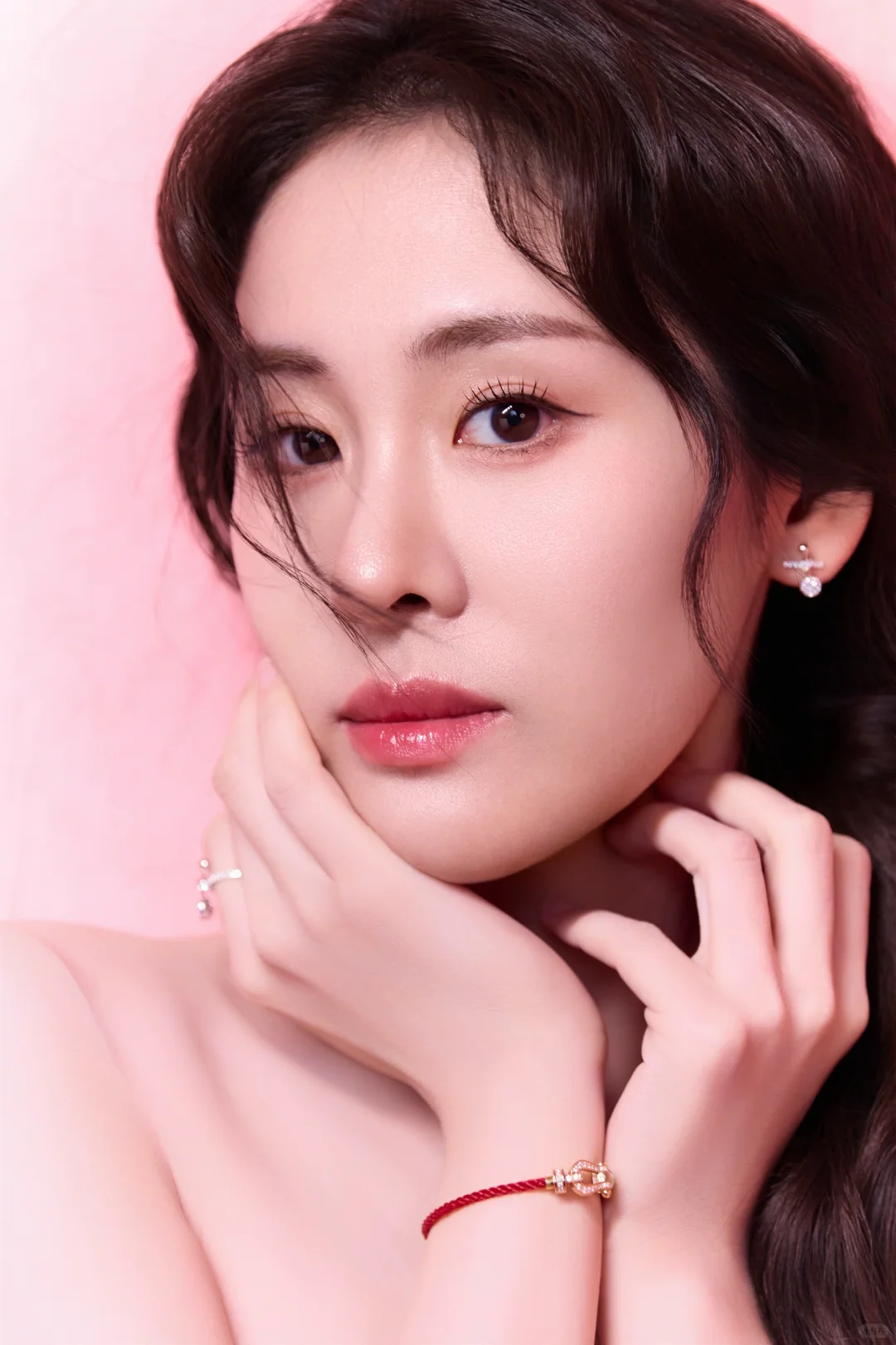 张碧晨～抹胸深V 绑腿高跟鞋👠🥰