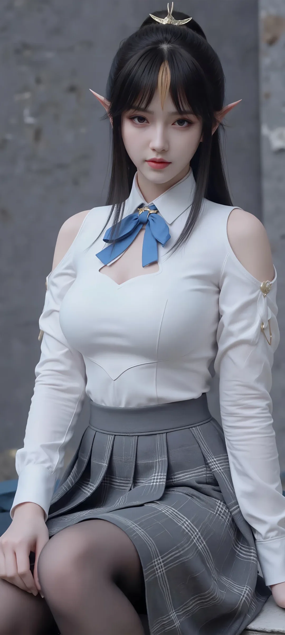斗破苍穹｜美杜莎 凤清儿牛仔裤圆润黑丝壁纸