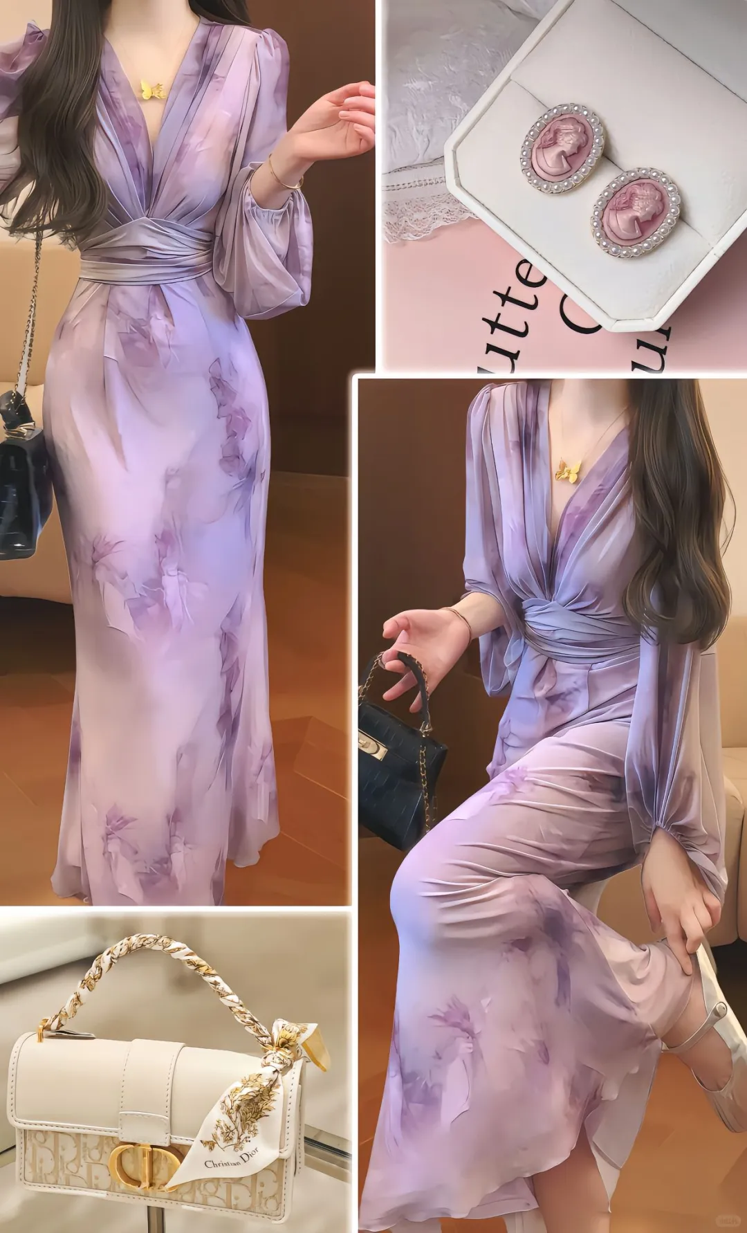 终于找到那条梦中情裙了👗 紫衫木法式浪漫