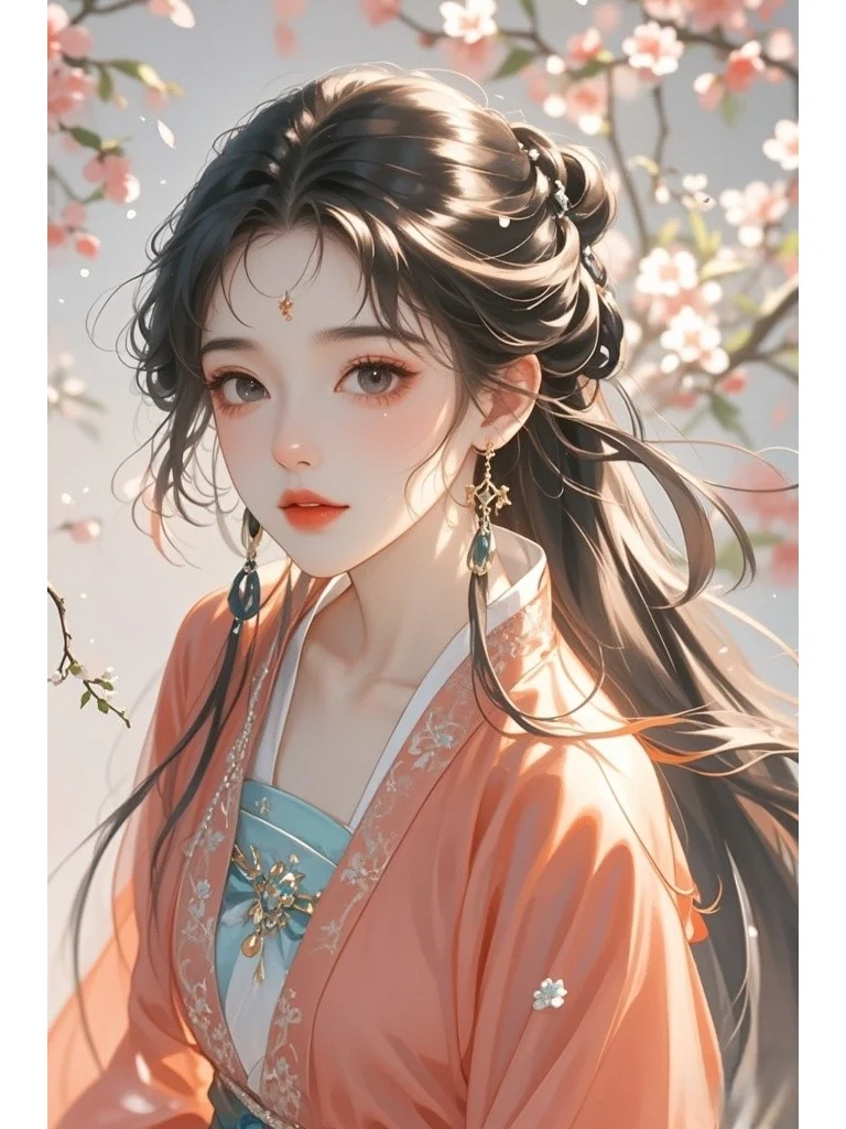 🎀神秘佳人入画来，风华绝代惹人怜