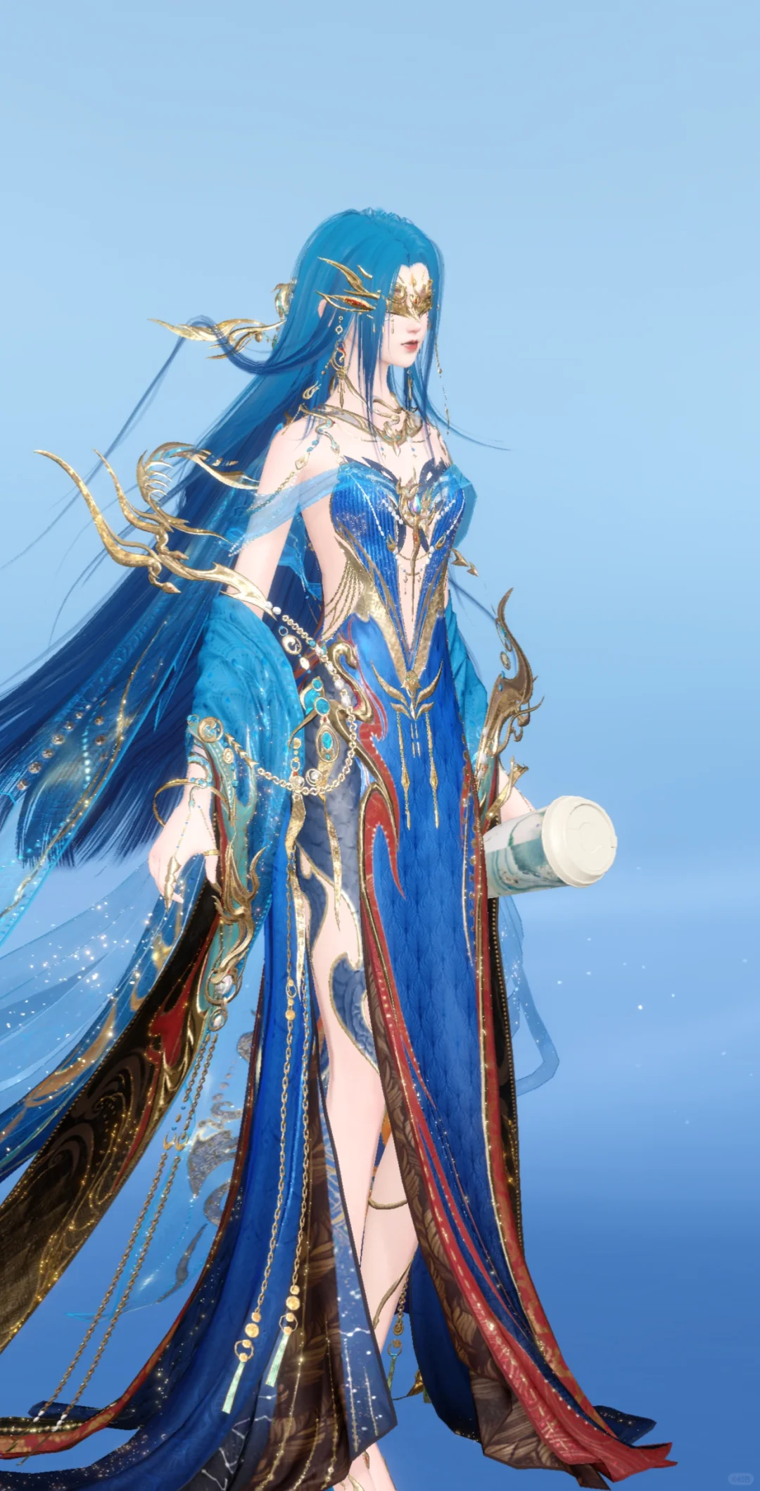 这衣服真【性感😍】…蓝色妖姬