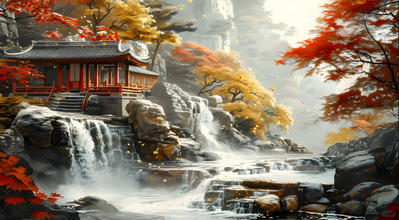 国风山水水墨高清电脑壁纸
