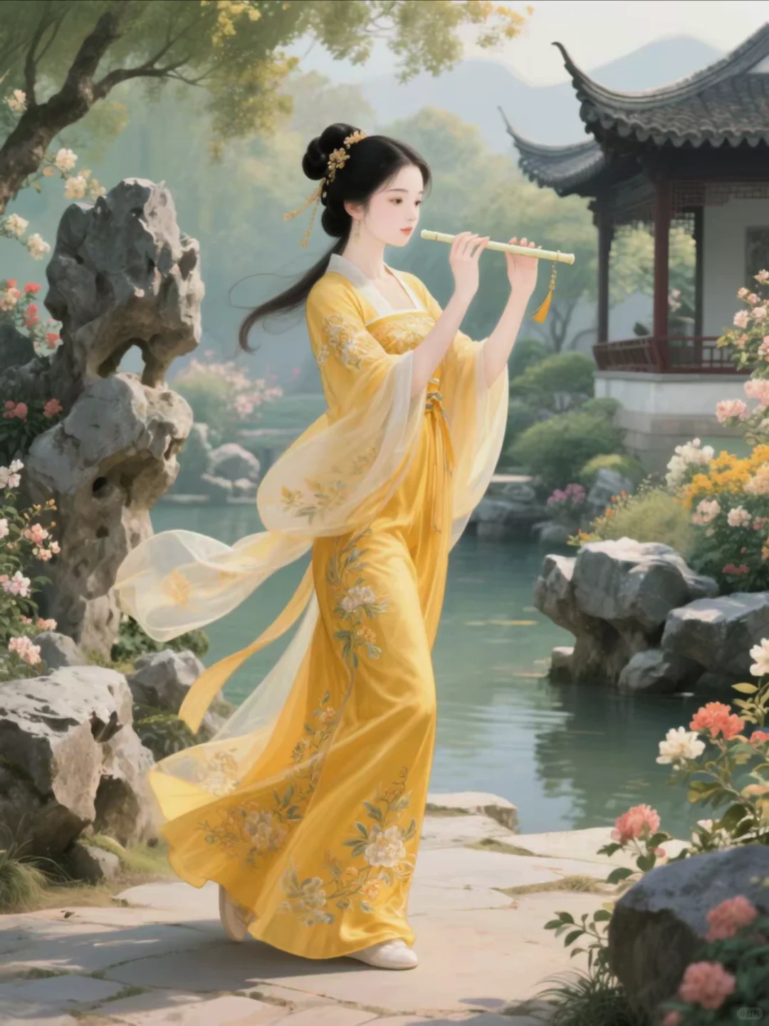 古风七仙女｜黄儿：曼妙美人，绝色清雅～