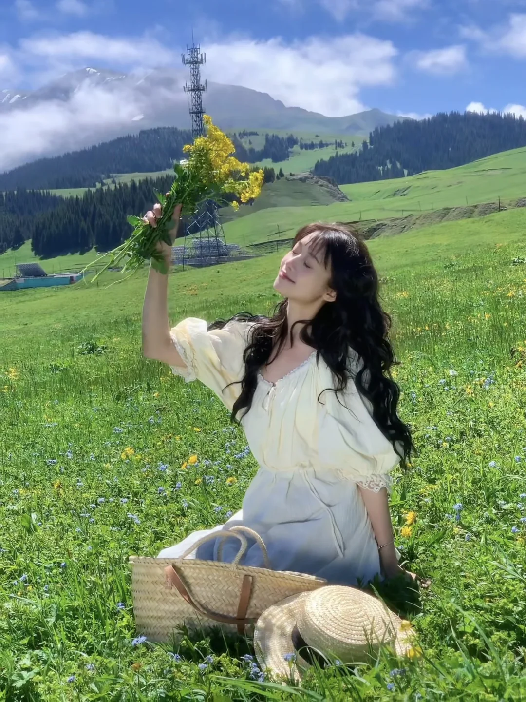 赛里木湖的🌼🍃🌿｜𝘓𝘪𝘷𝘦 𝘱𝘩𝘰𝘵𝘰𝘴
