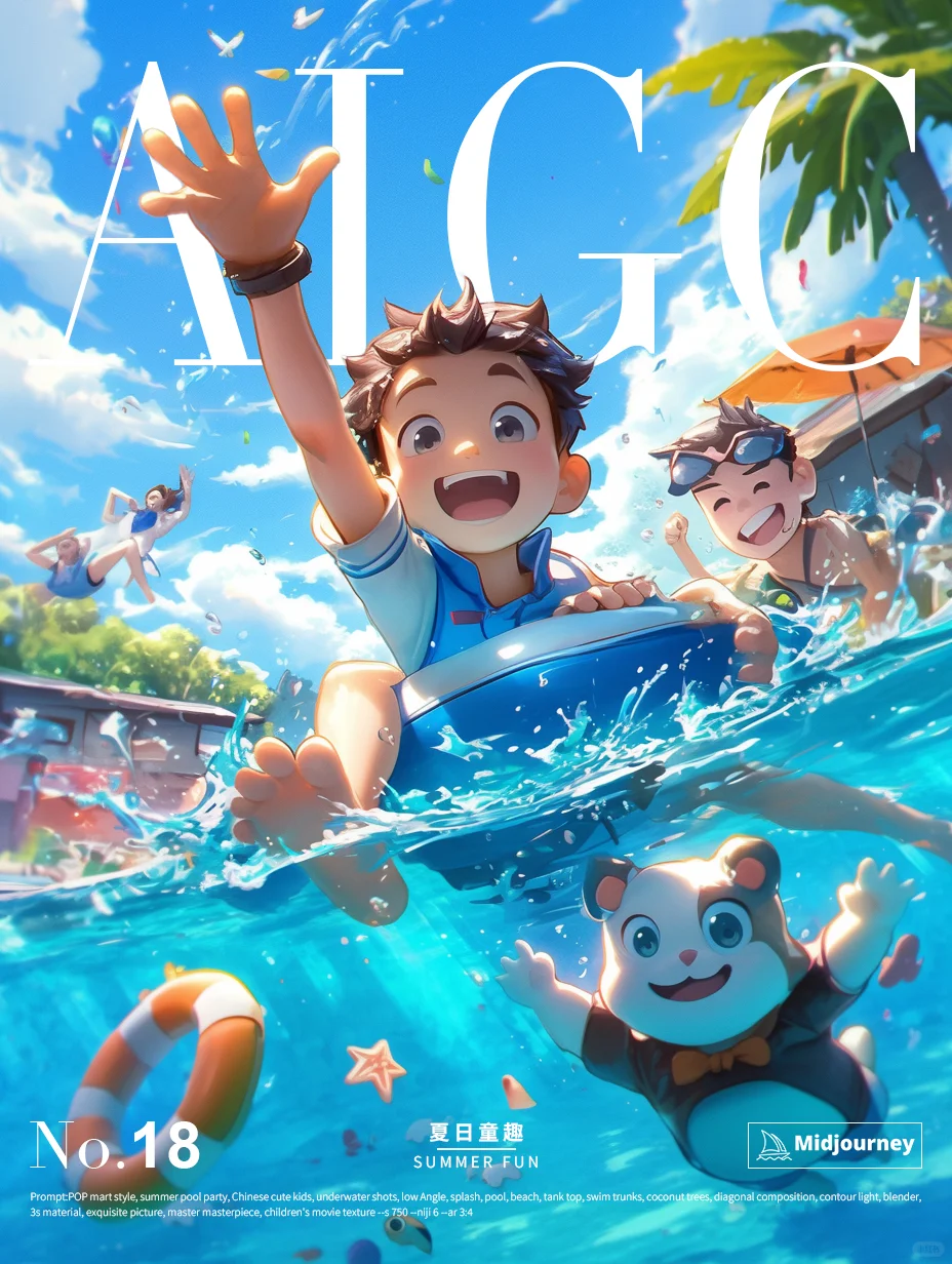 AIGC绘画｜夏日童趣