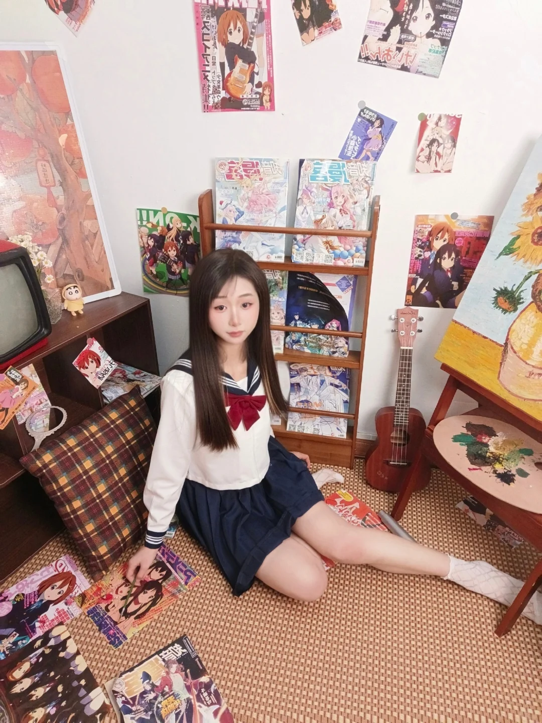 📸 日系JK室内自拍｜独居少女の房间写真