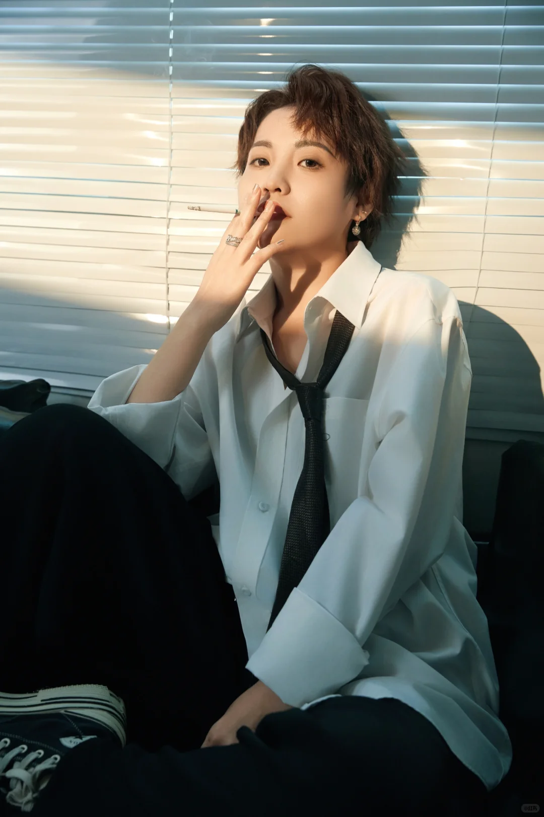 短发女孩的松弛感🖤