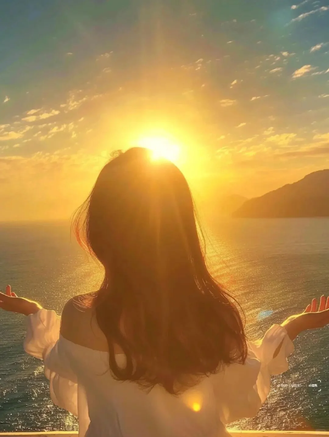 这波绝了 落日余晖｜唯美女生头像