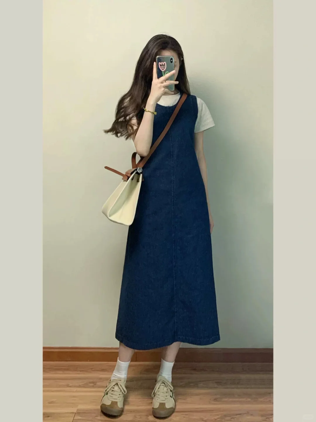 💙港味复古牛仔裙👗显白必备啊！！