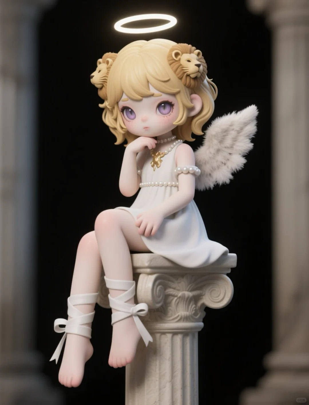 一分钟教会你AI生成3D小天使人偶，美到窒息