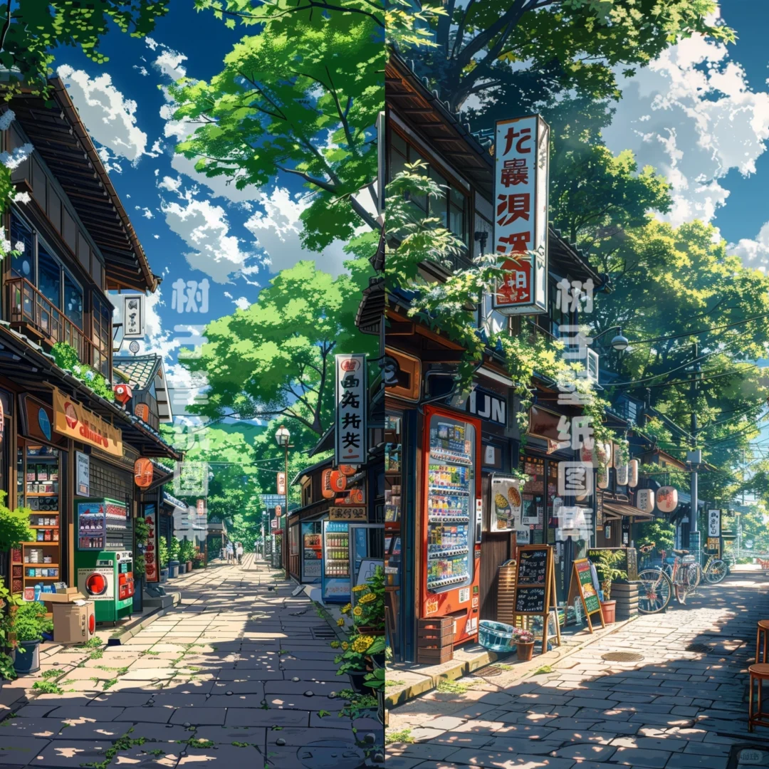 小镇商店街2⃣｜高清壁纸