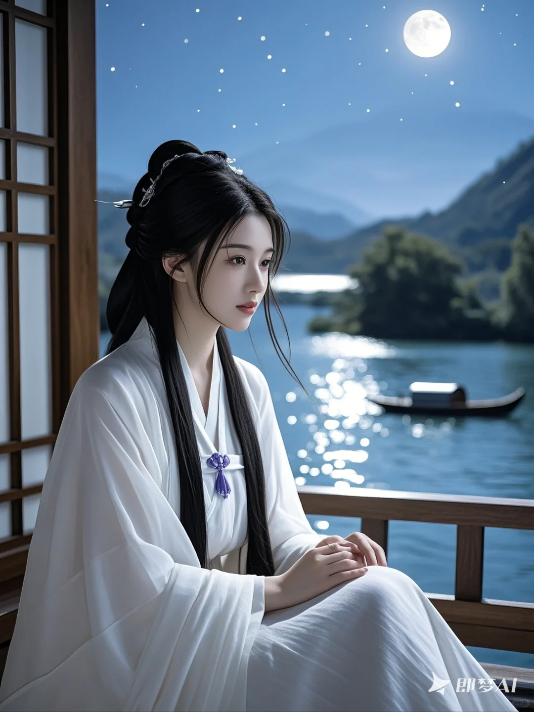 古风 | 江屋佳人白衣舞，明月扁舟共繁星