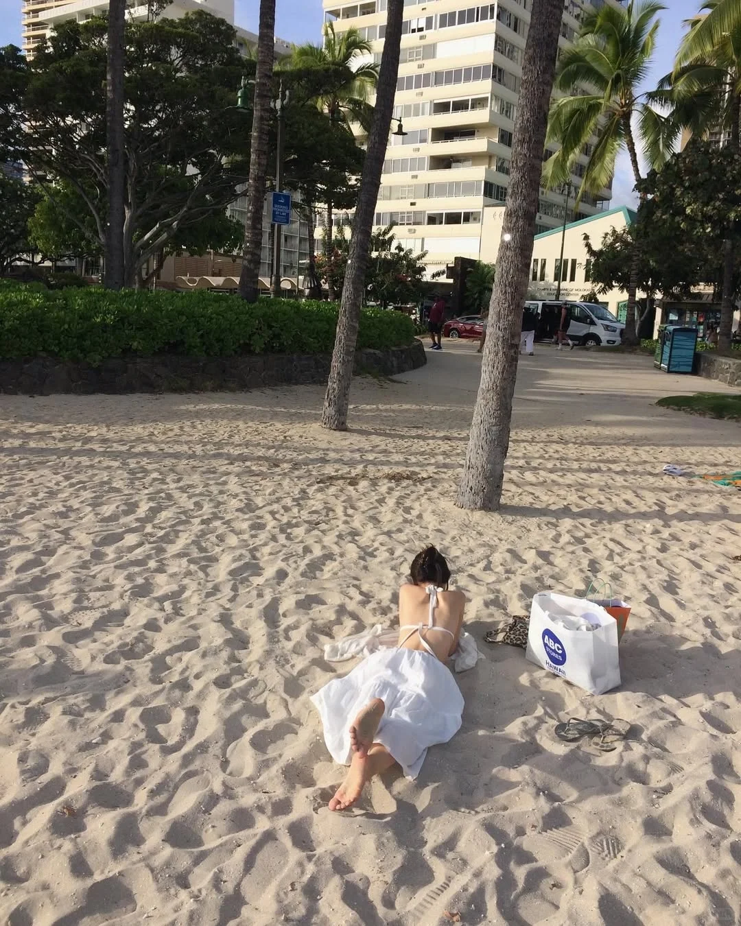白沙滩的一天🏖️，带你去沙滩🏖️