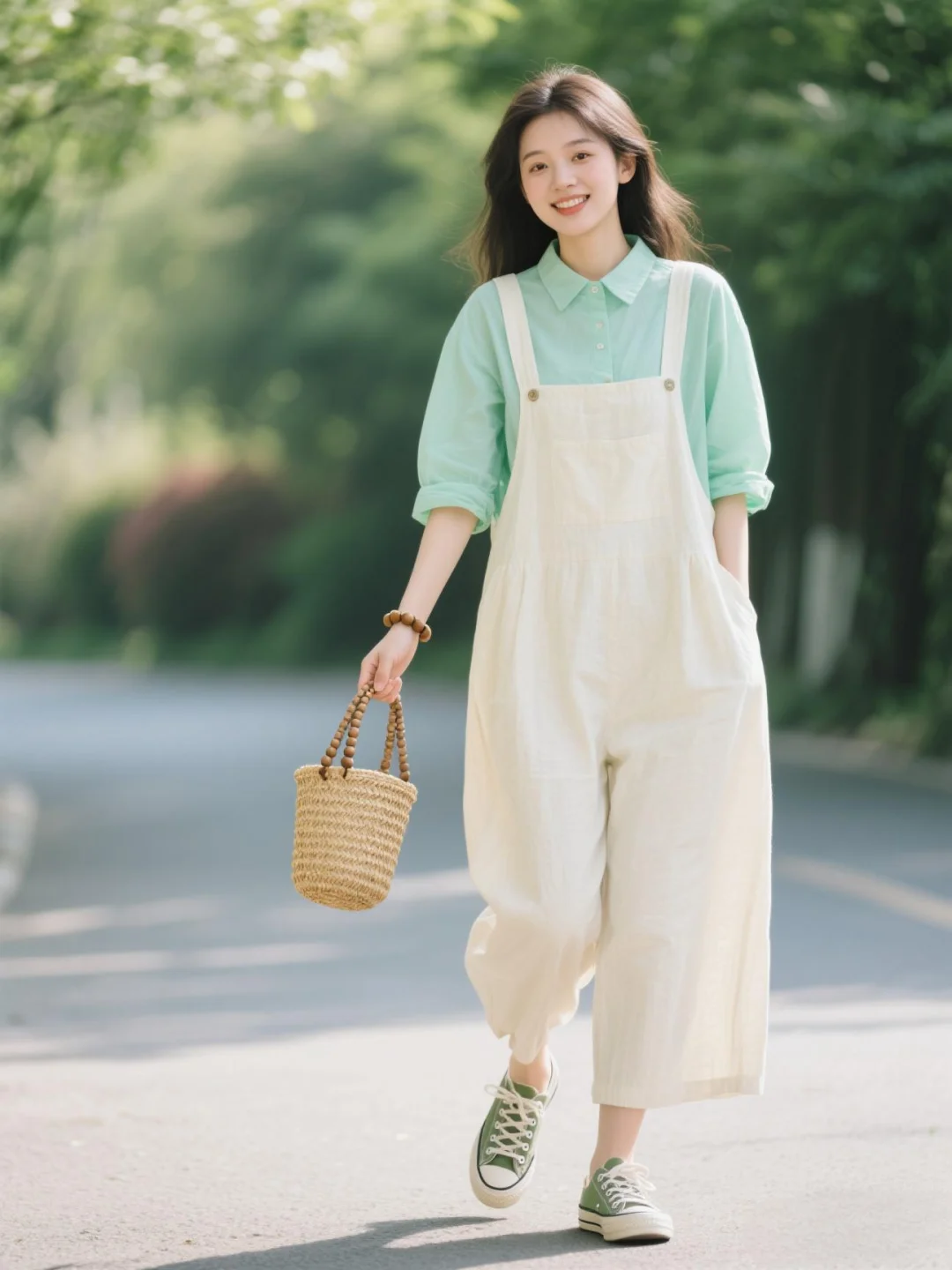 🌿氧气感棉麻穿搭｜油画少女🍃