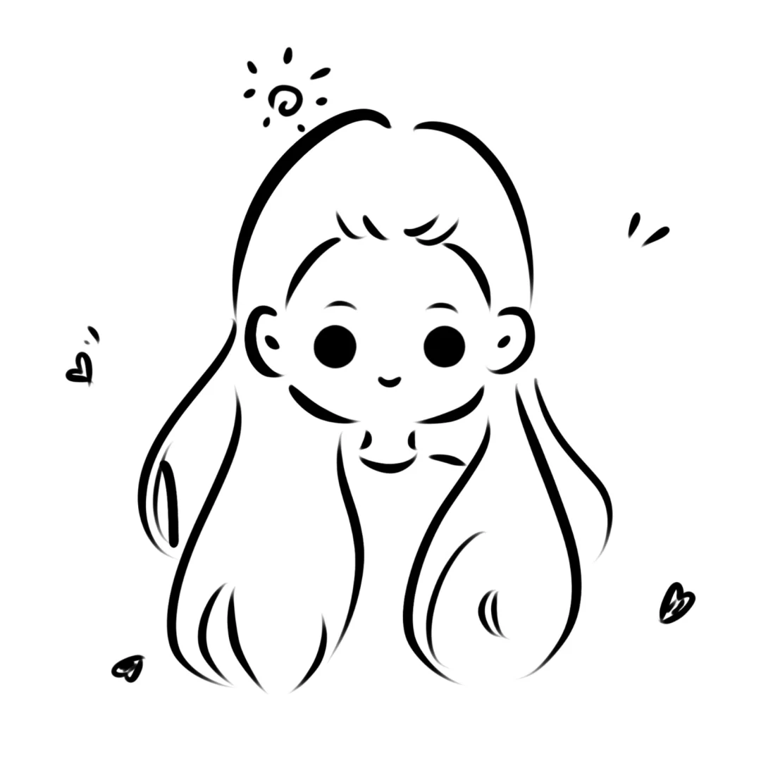 简单线条的快乐~女孩们~