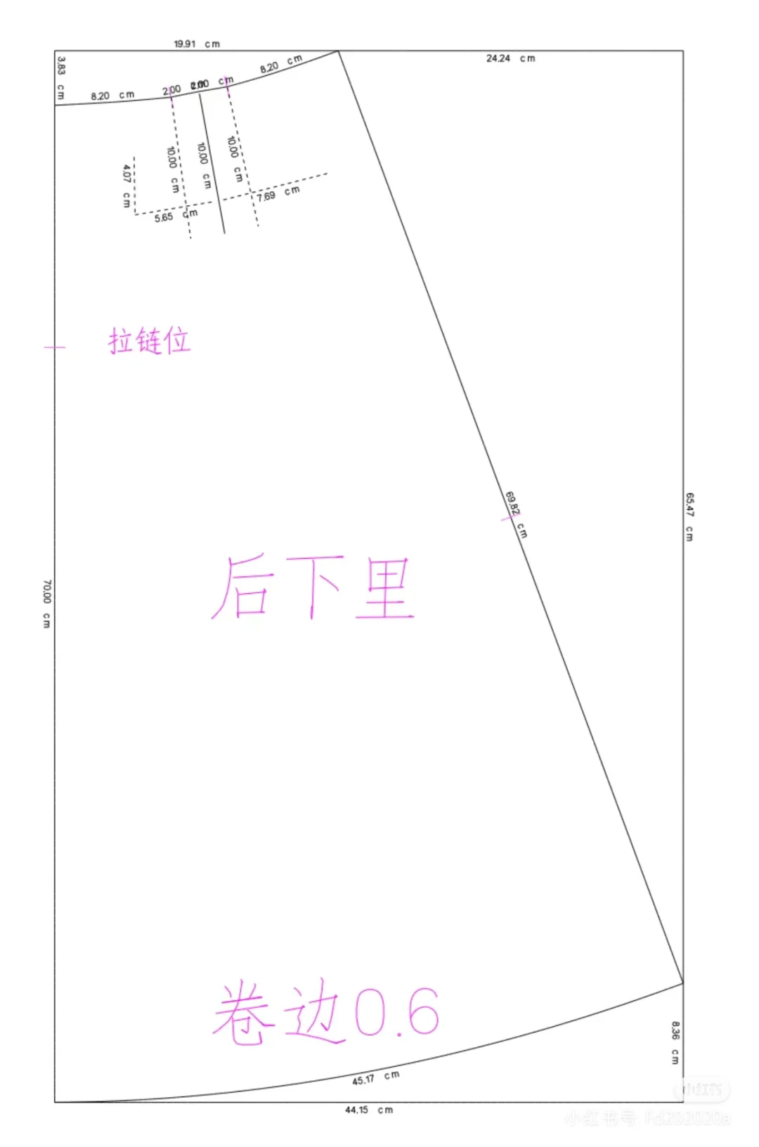 简约气质小礼服裙设计图