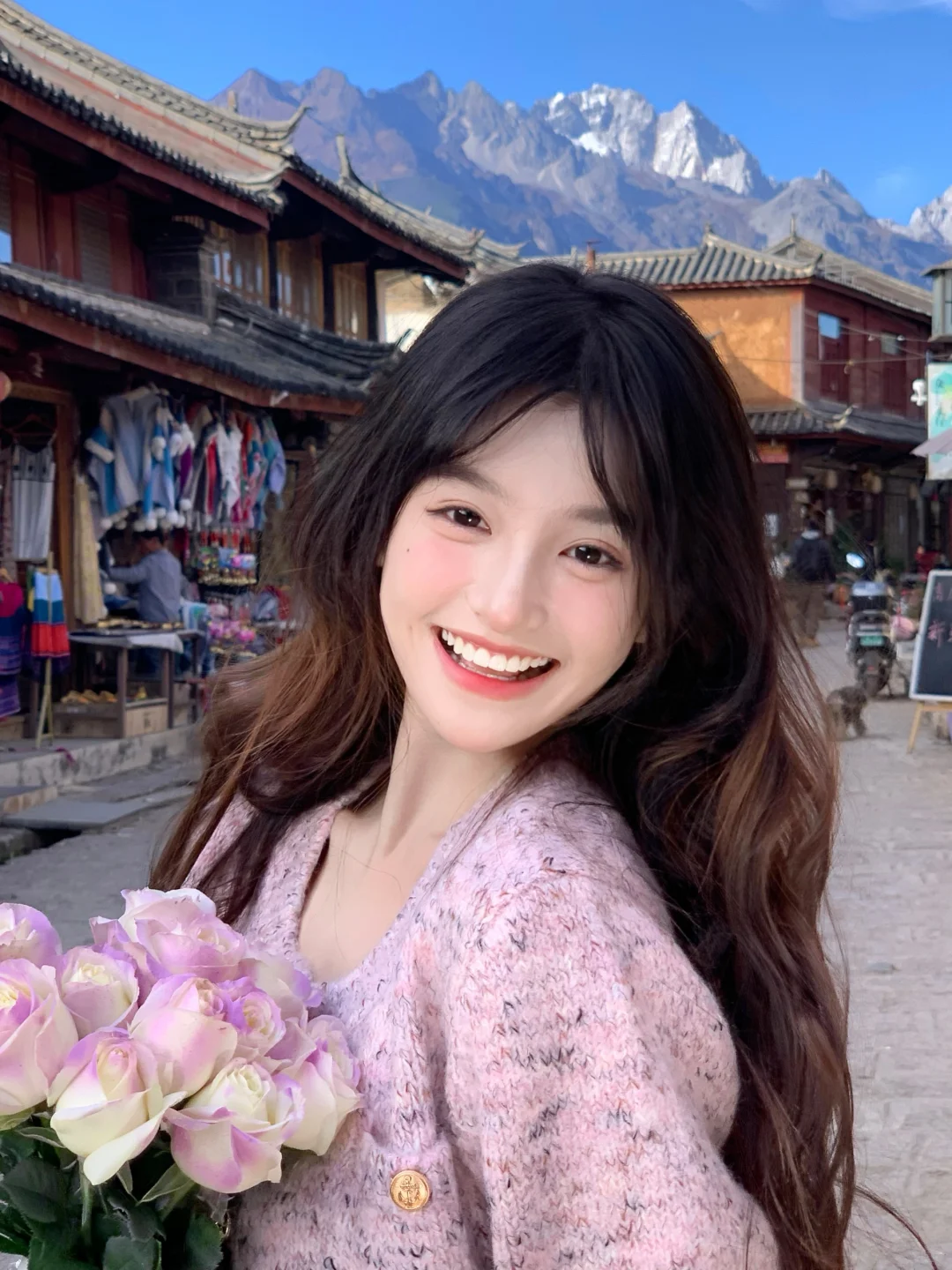 美女刷到我 只长头发不长痘💜
