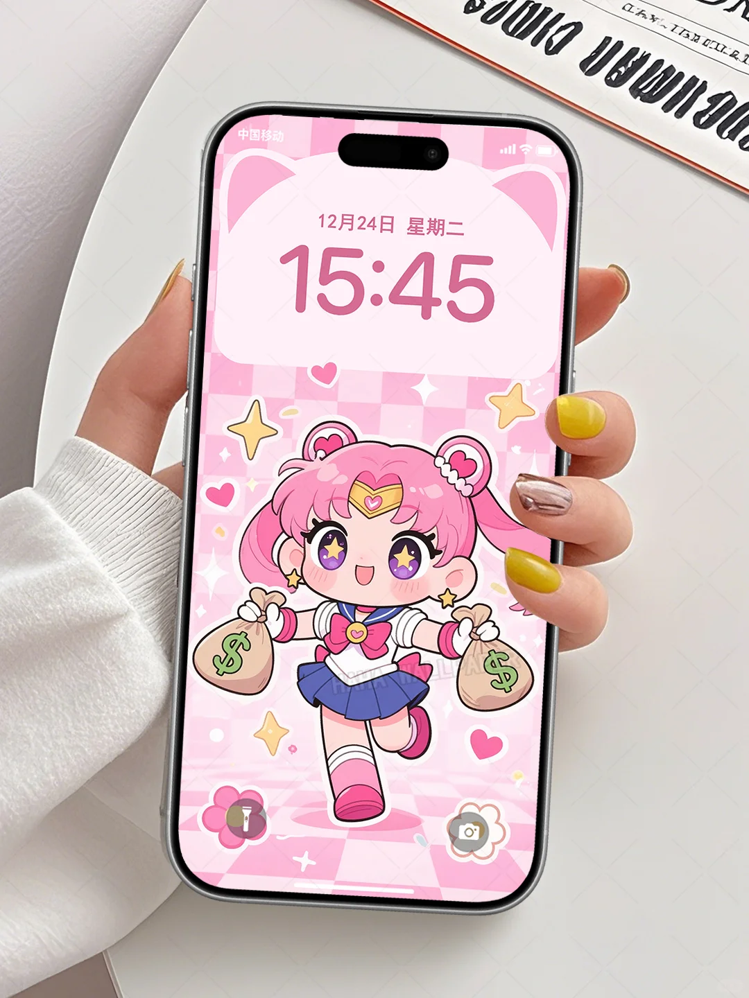 449｜美少女提钱退休💰｜手机壁纸