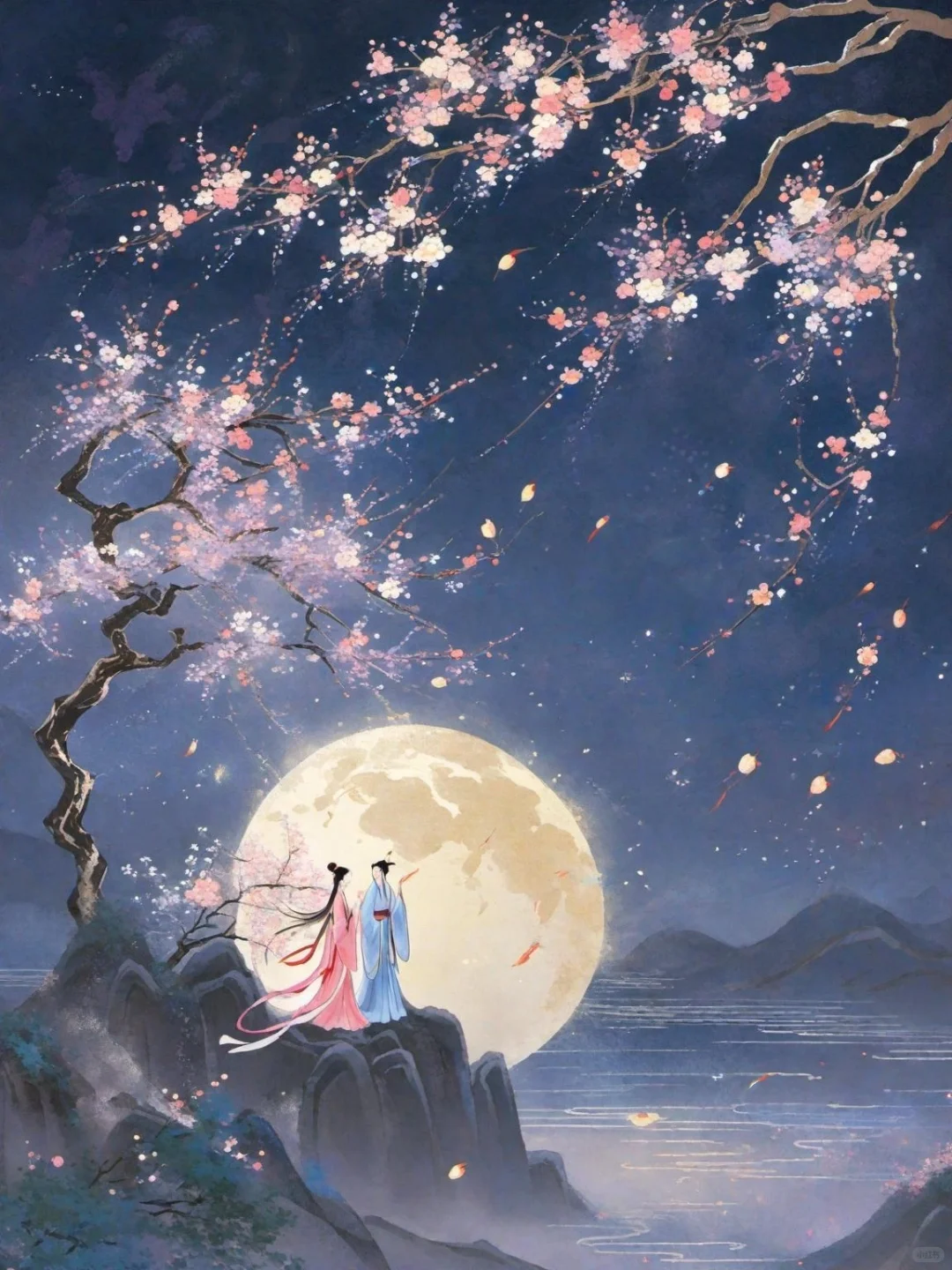 愿我如星伊如月，夜夜流光相皎洁