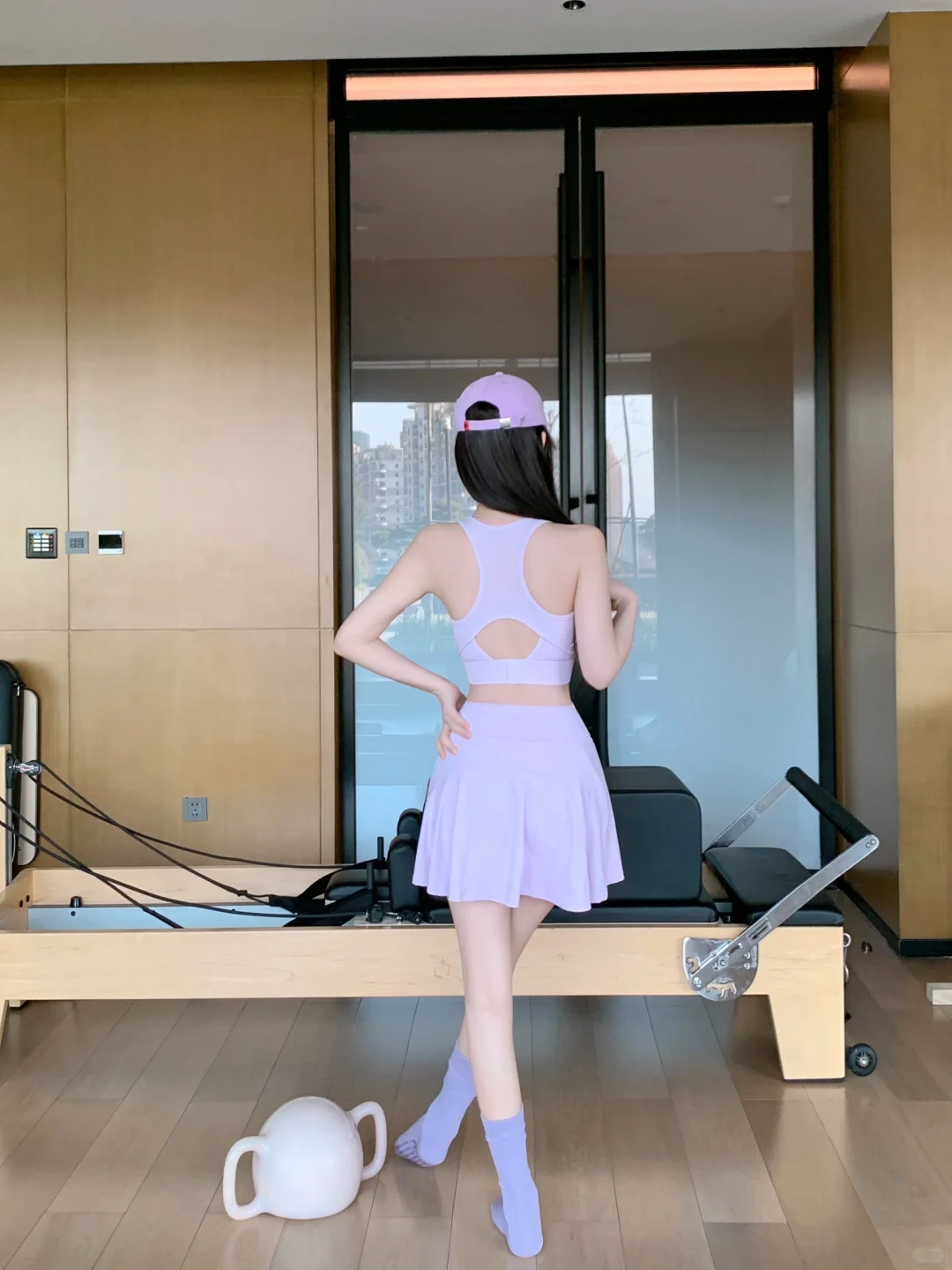元气紫瑜伽服💜自带名媛气质‼️显白又显瘦❗️