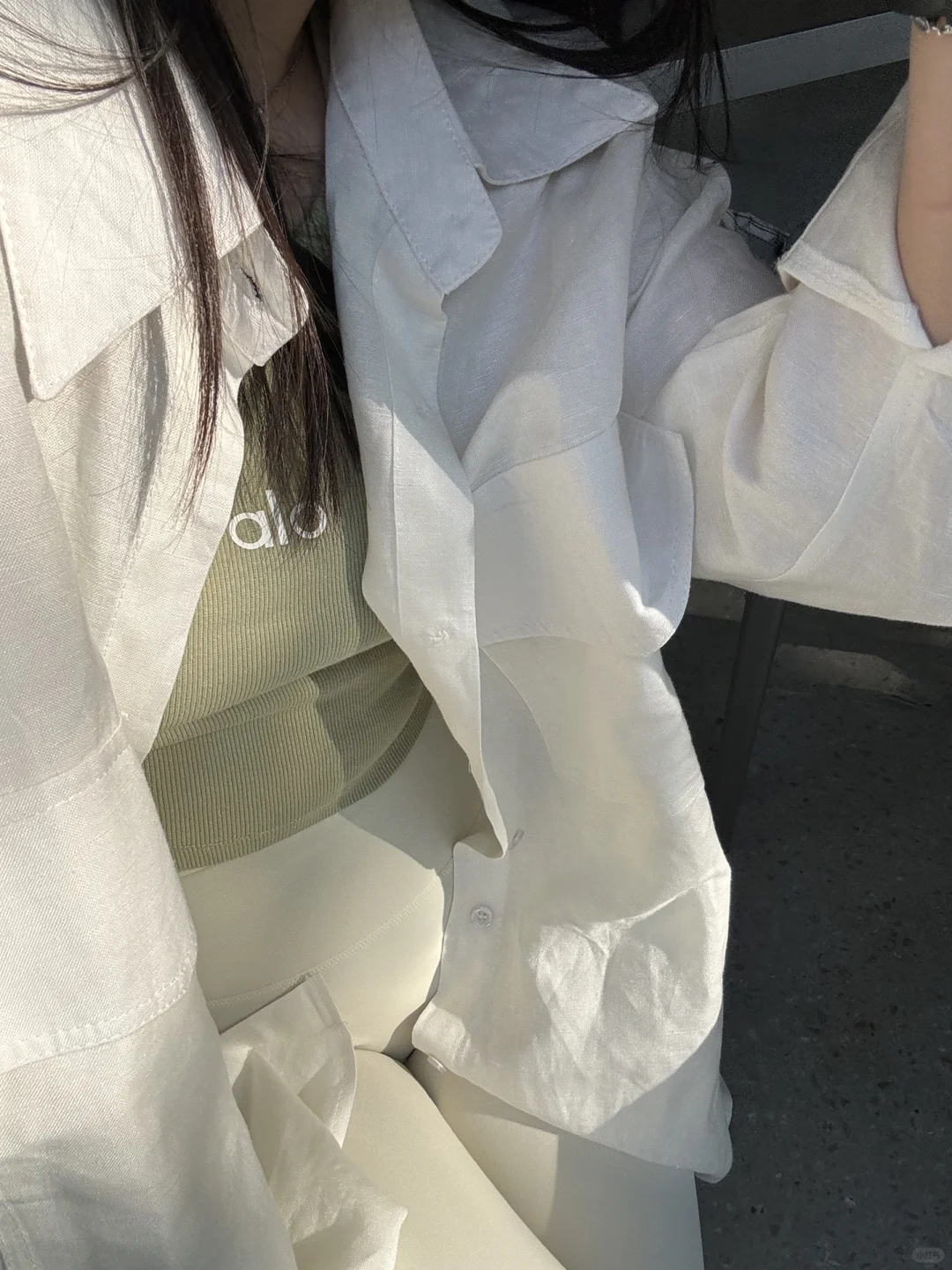 喜欢白色瑜伽裤的第n年…
