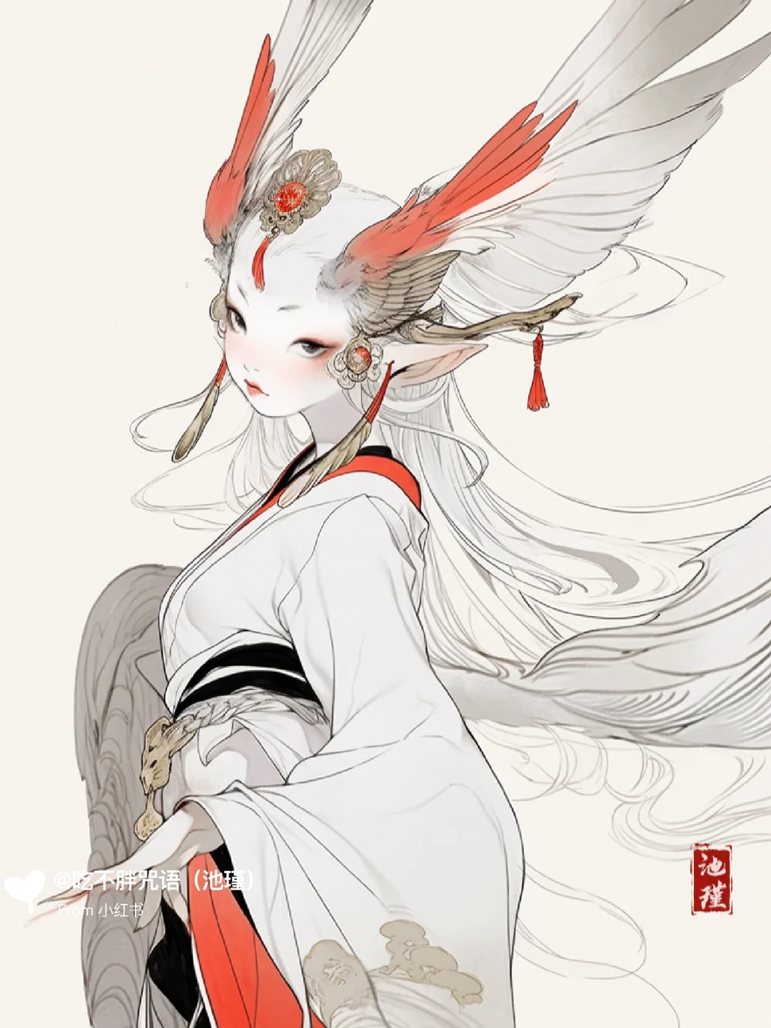 朝霞间舞晓天辉，琼枝带泪花中唱