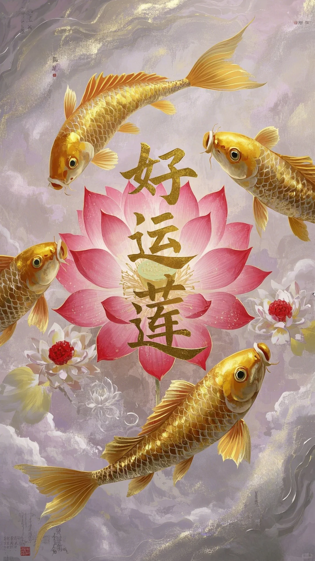 壁纸 | 锦鲤，莲莲有鱼