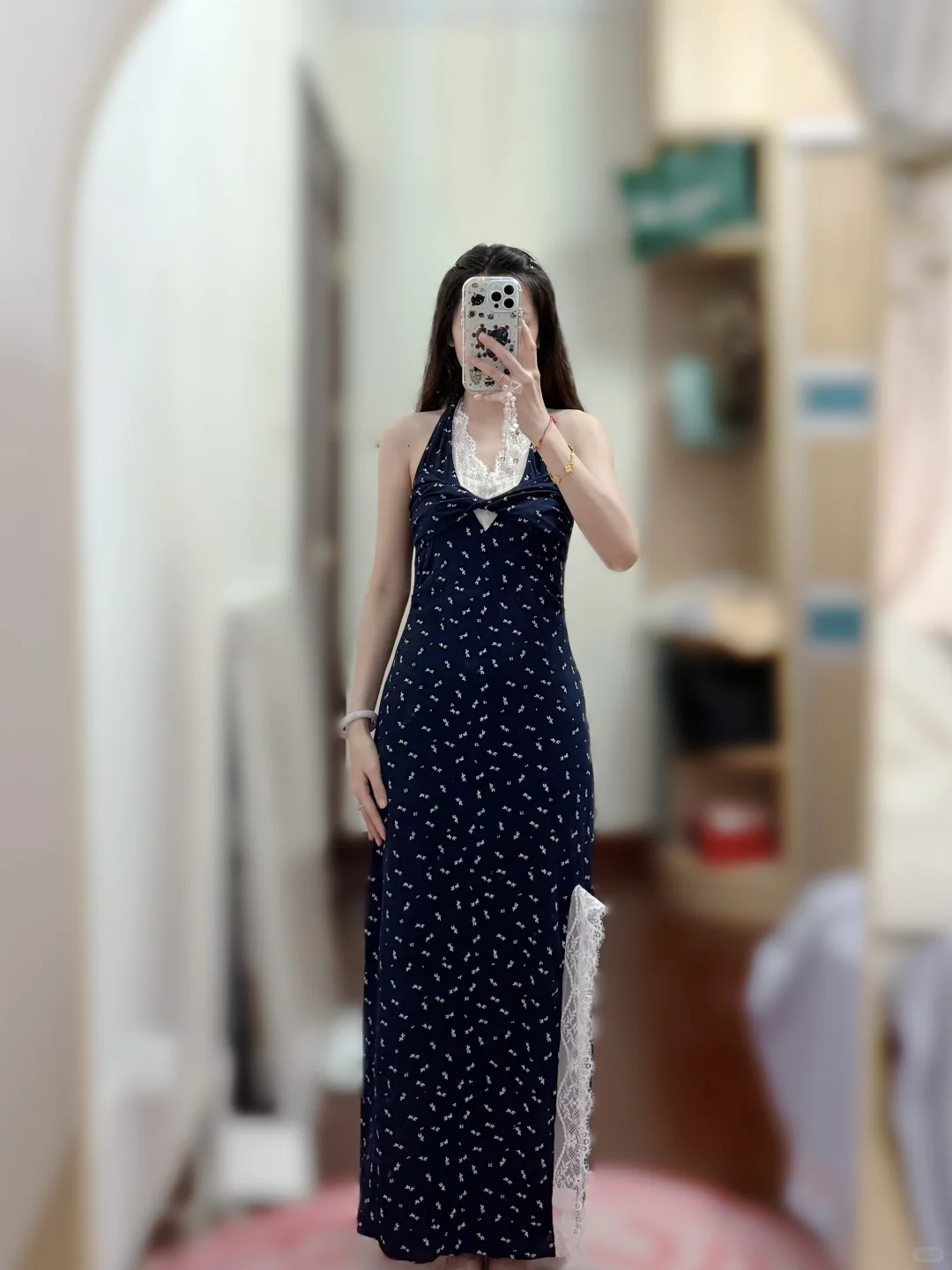 碎花挂脖裙真实测评📝快来帮我二选一吧
