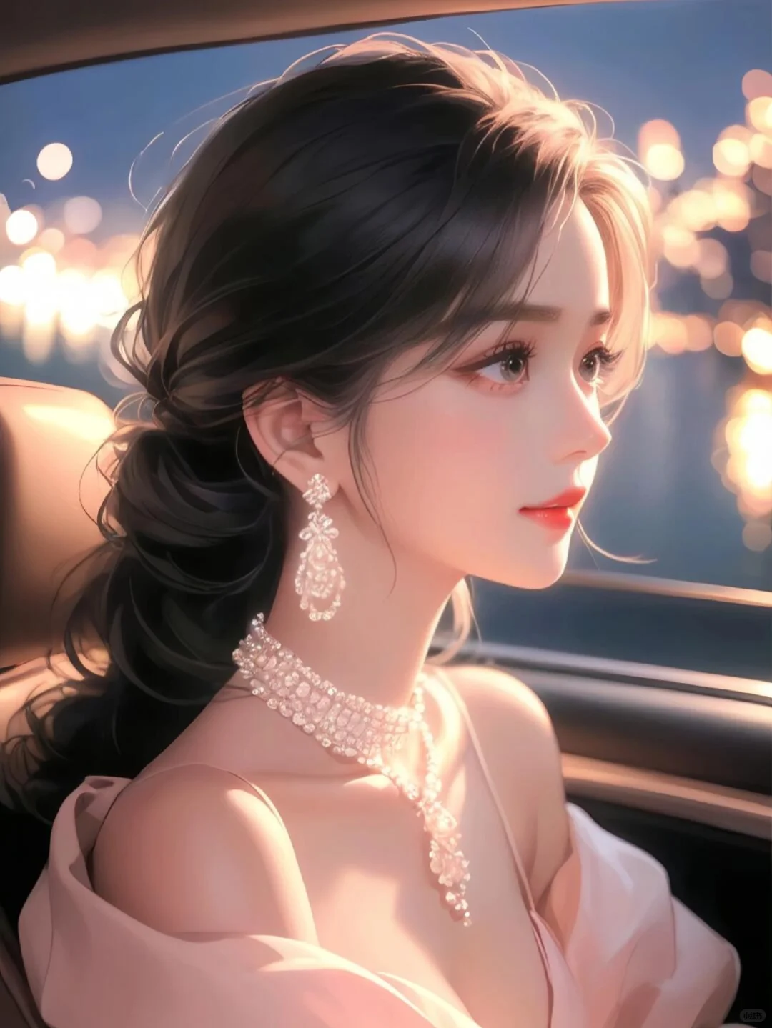 香车配美女头像，超好看
