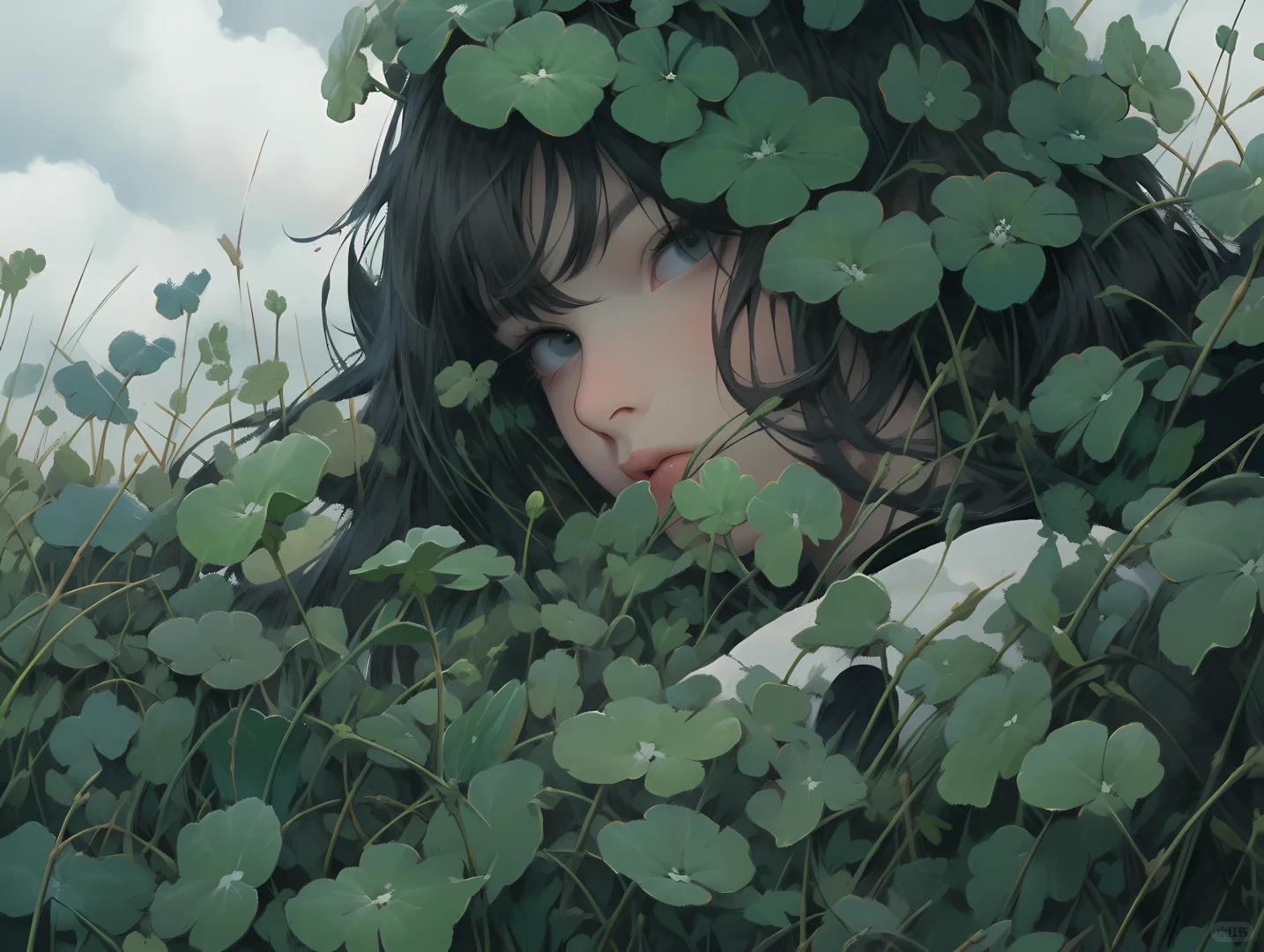 30｜Midjourney 可以治愈你心灵的美少女插画