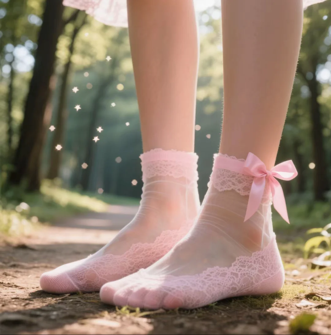 很有仙气的jiojio穿的袜子美美哒