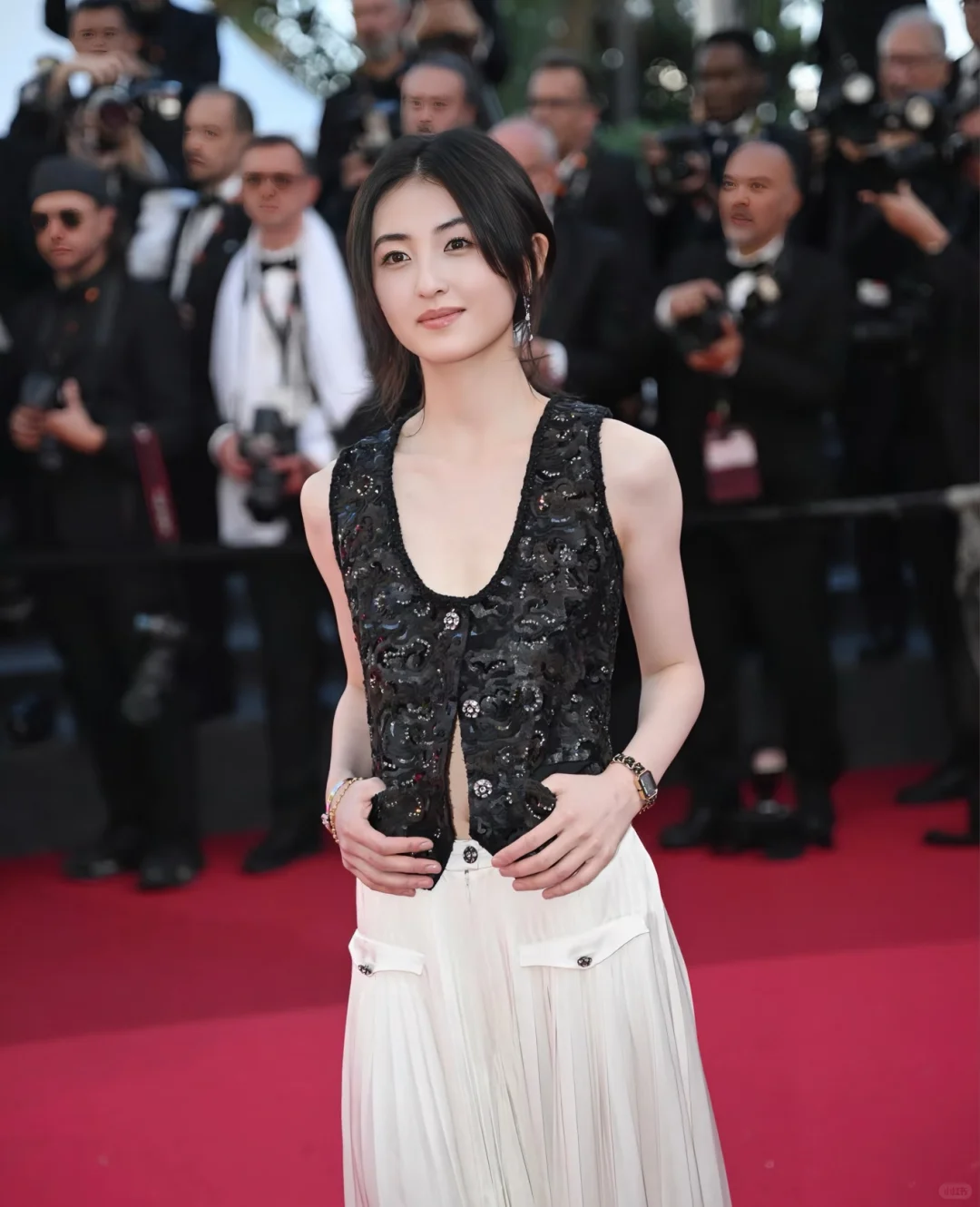 张子枫少女感天然圆脸女孩眉型标配