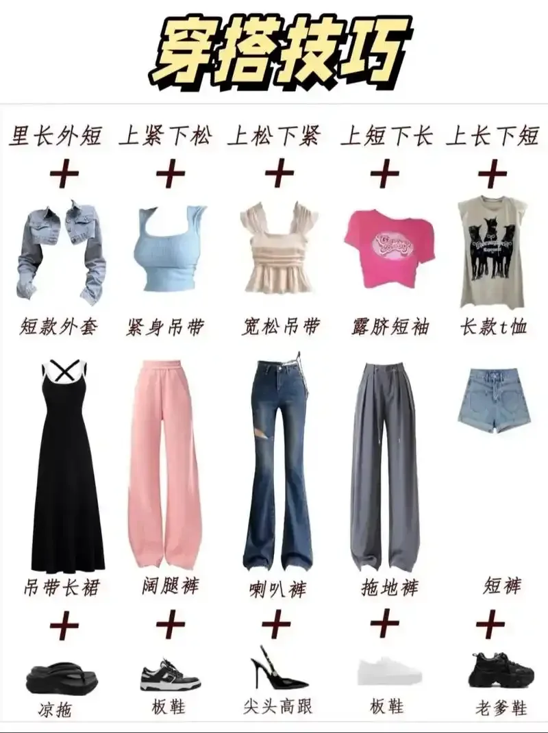 女生成衣穿搭技巧分享‼️