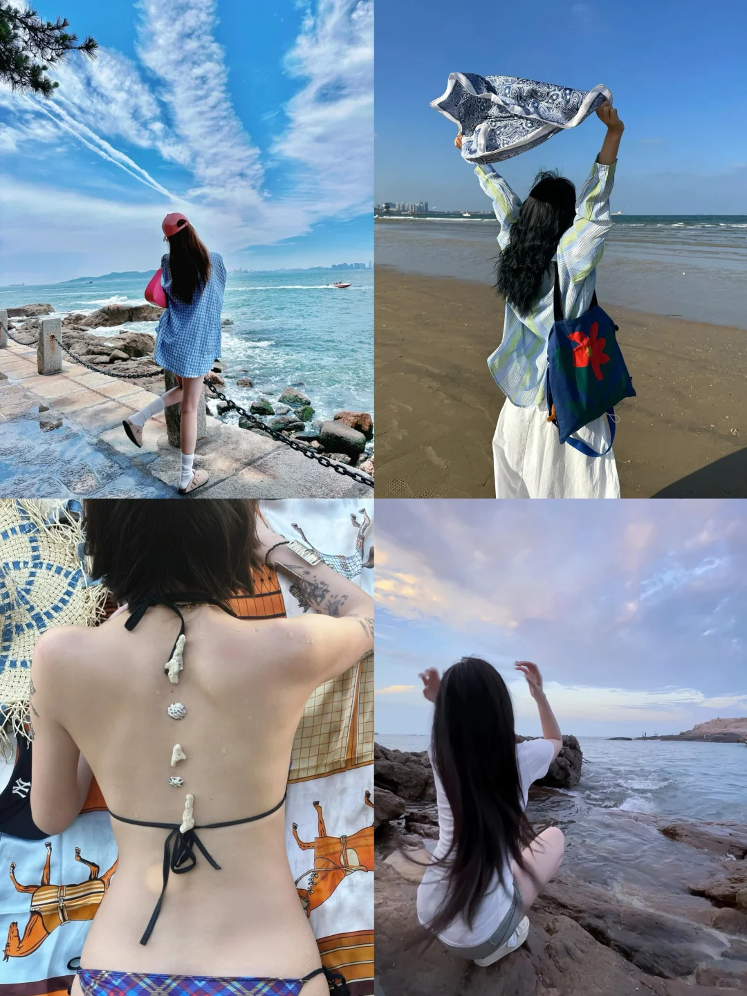 存一些I人不露脸海边拍照📷姿势！