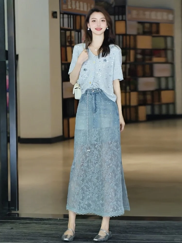 哇哦！哥弟这条牛仔半裙真的好显瘦好百搭