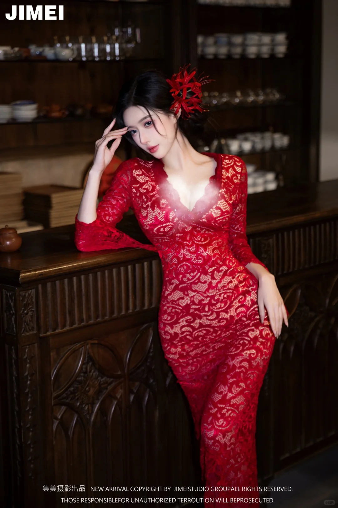 蕾丝中的红玫瑰❤️ 爱惨了这抹经典红