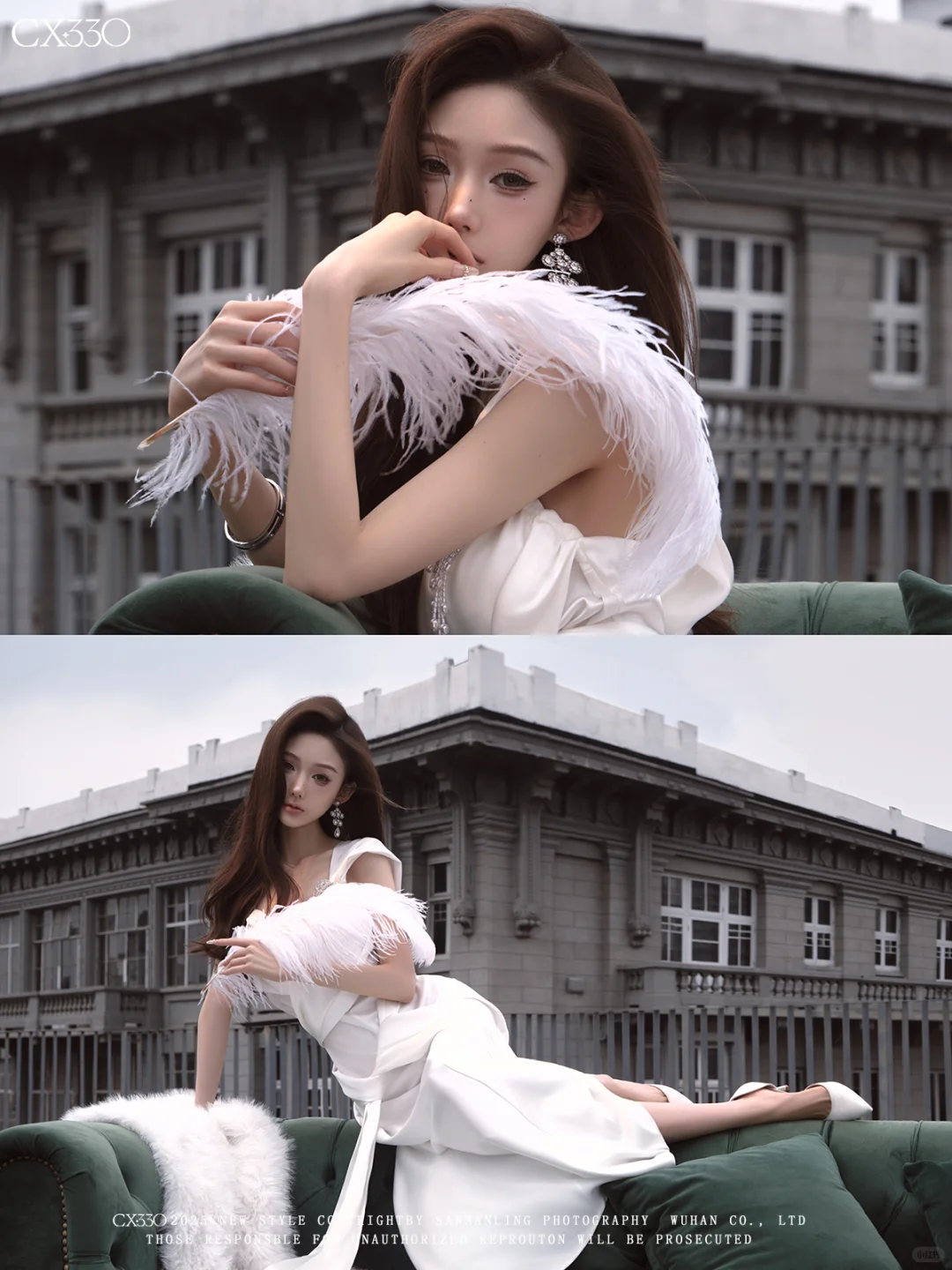 优雅是我的标配🕊女神既视感的街拍写真照