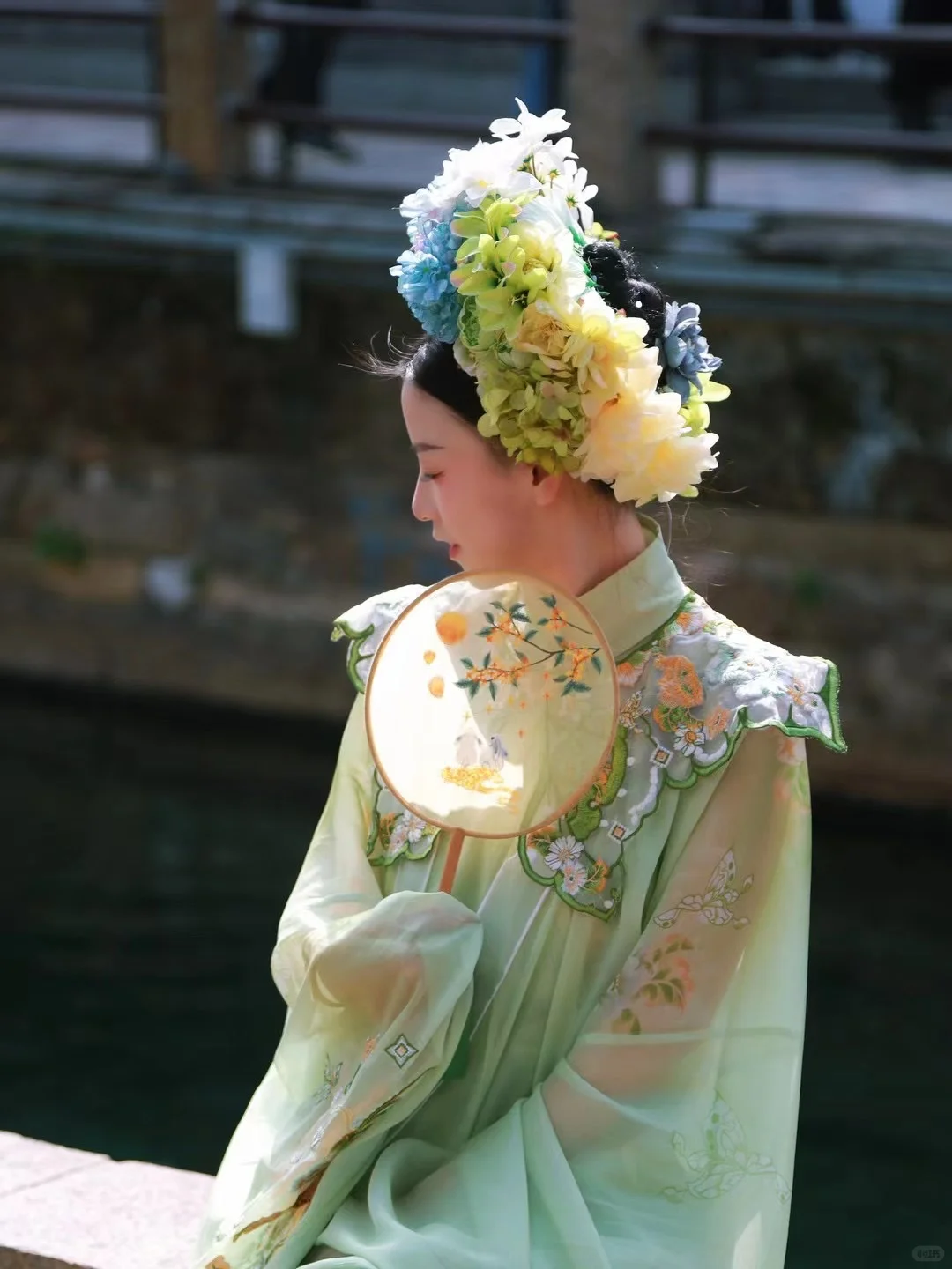 这是什么神仙妆造！青绿妆~