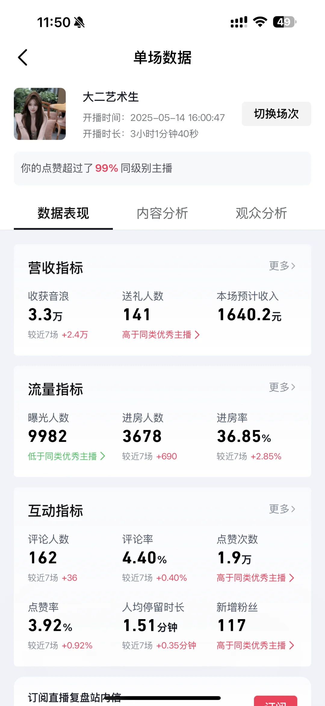 女大学生勇闯直播界