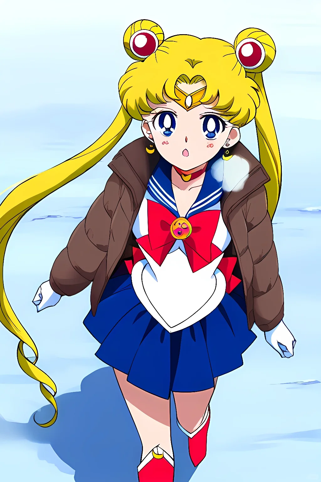 冬天天冷了，记得要加衣服哦（美少女战士）