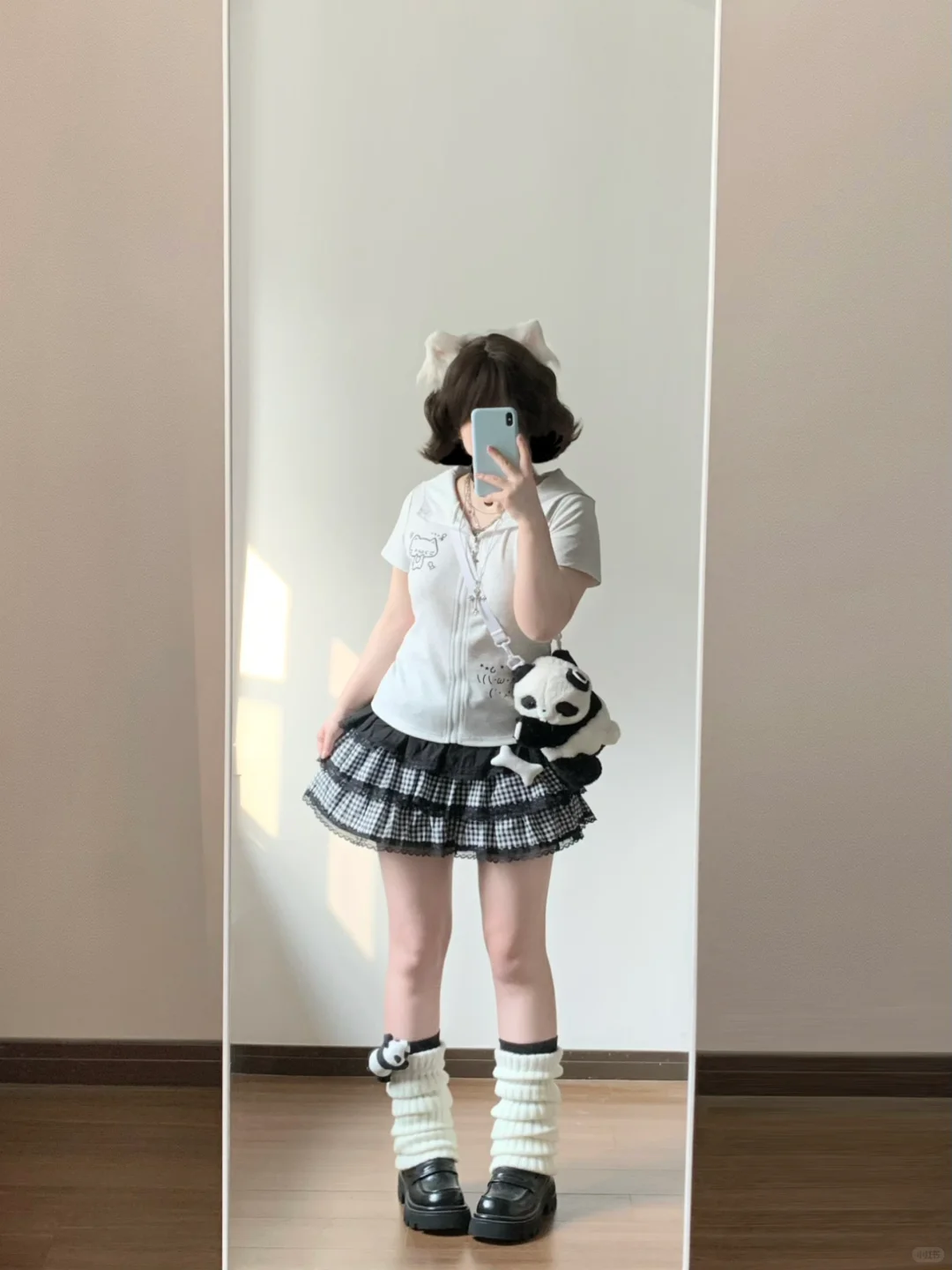 160 120｜微胖日系甜辣显瘦穿搭🐈‍⬛好可爱