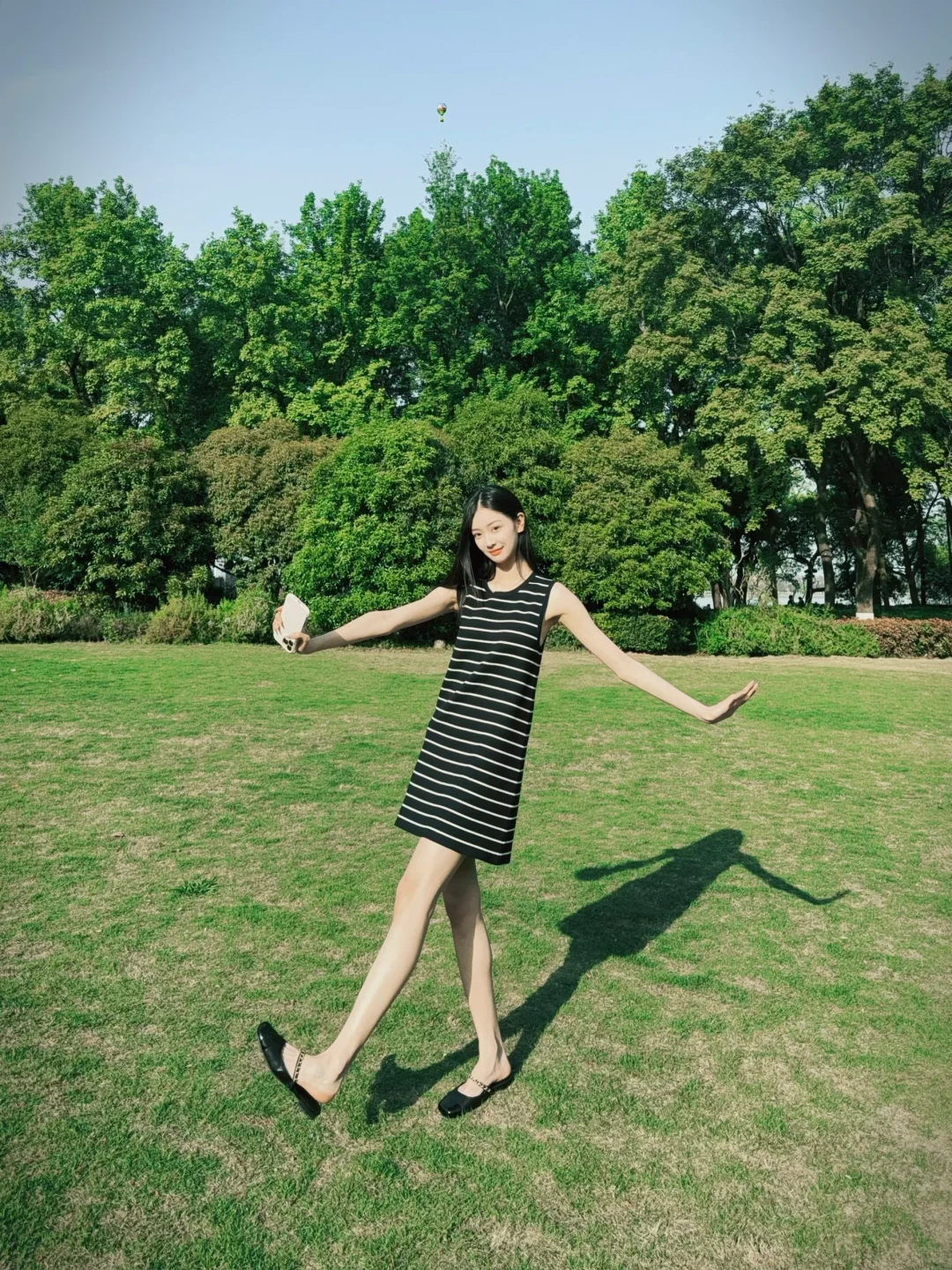 找到松弛感的公园穿搭了松弛感