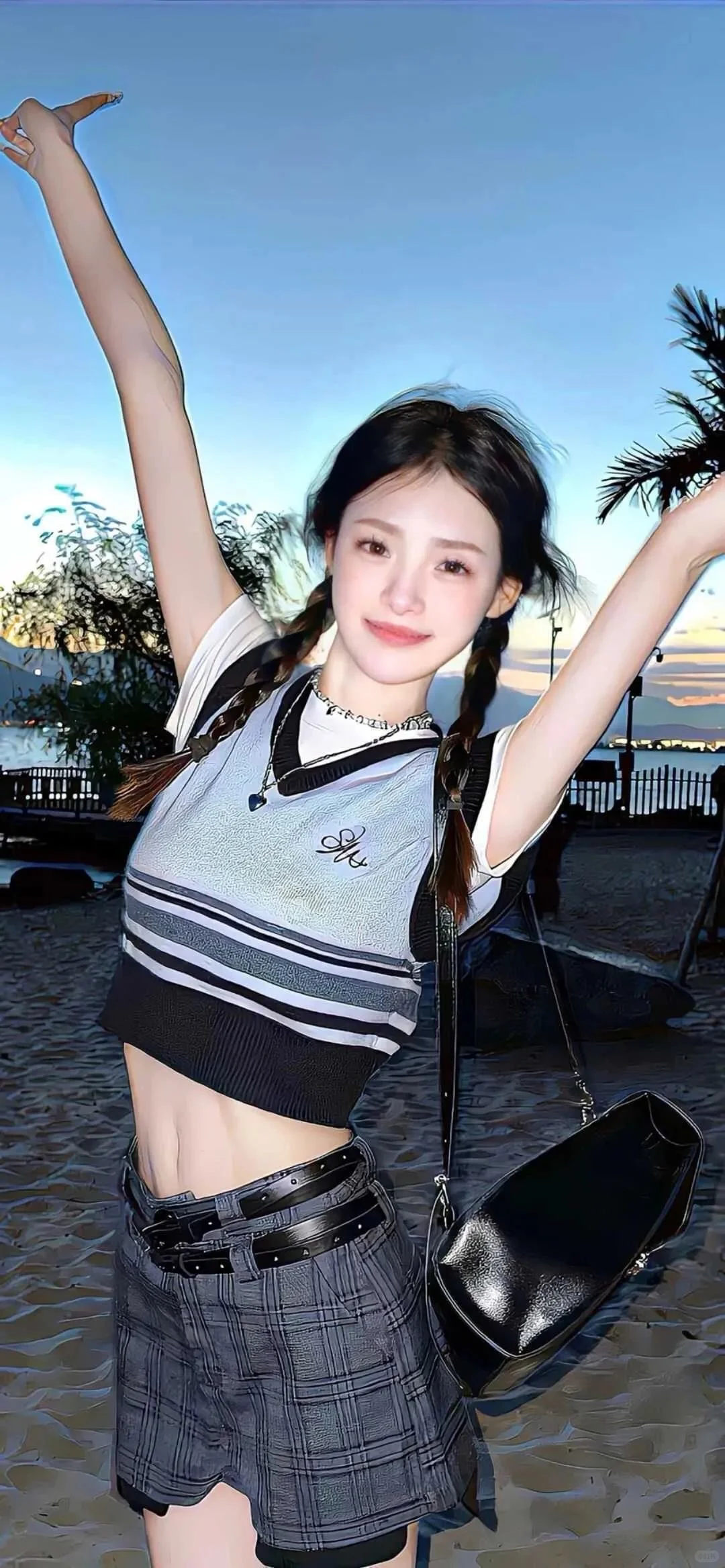 松弛感美女壁纸