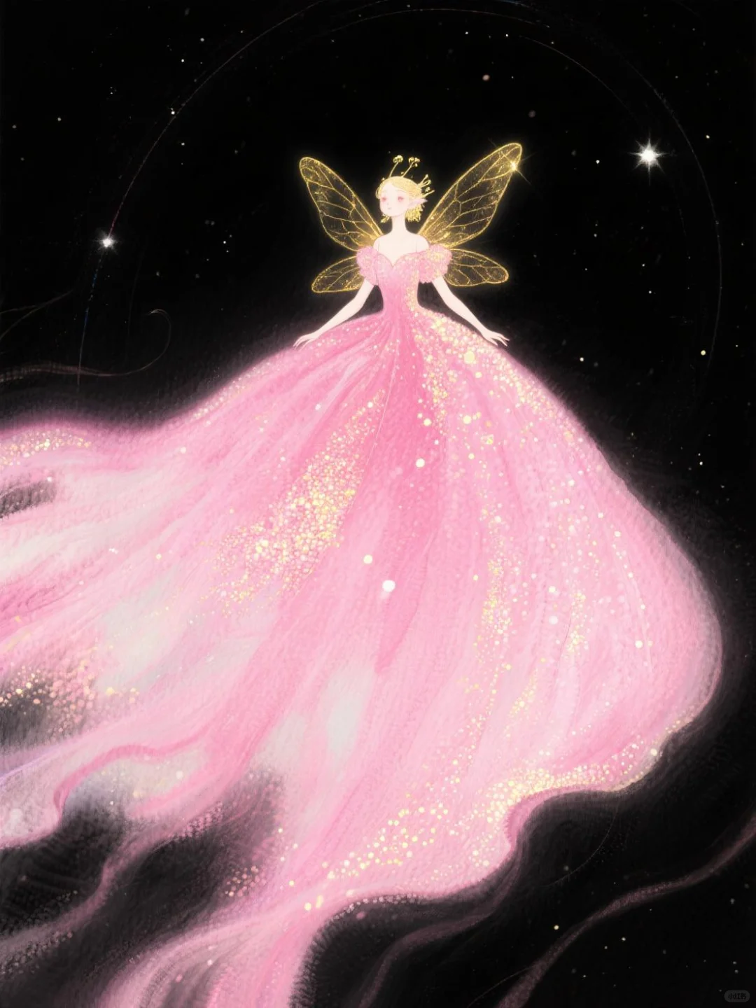 星星都藏在花仙子的裙摆里