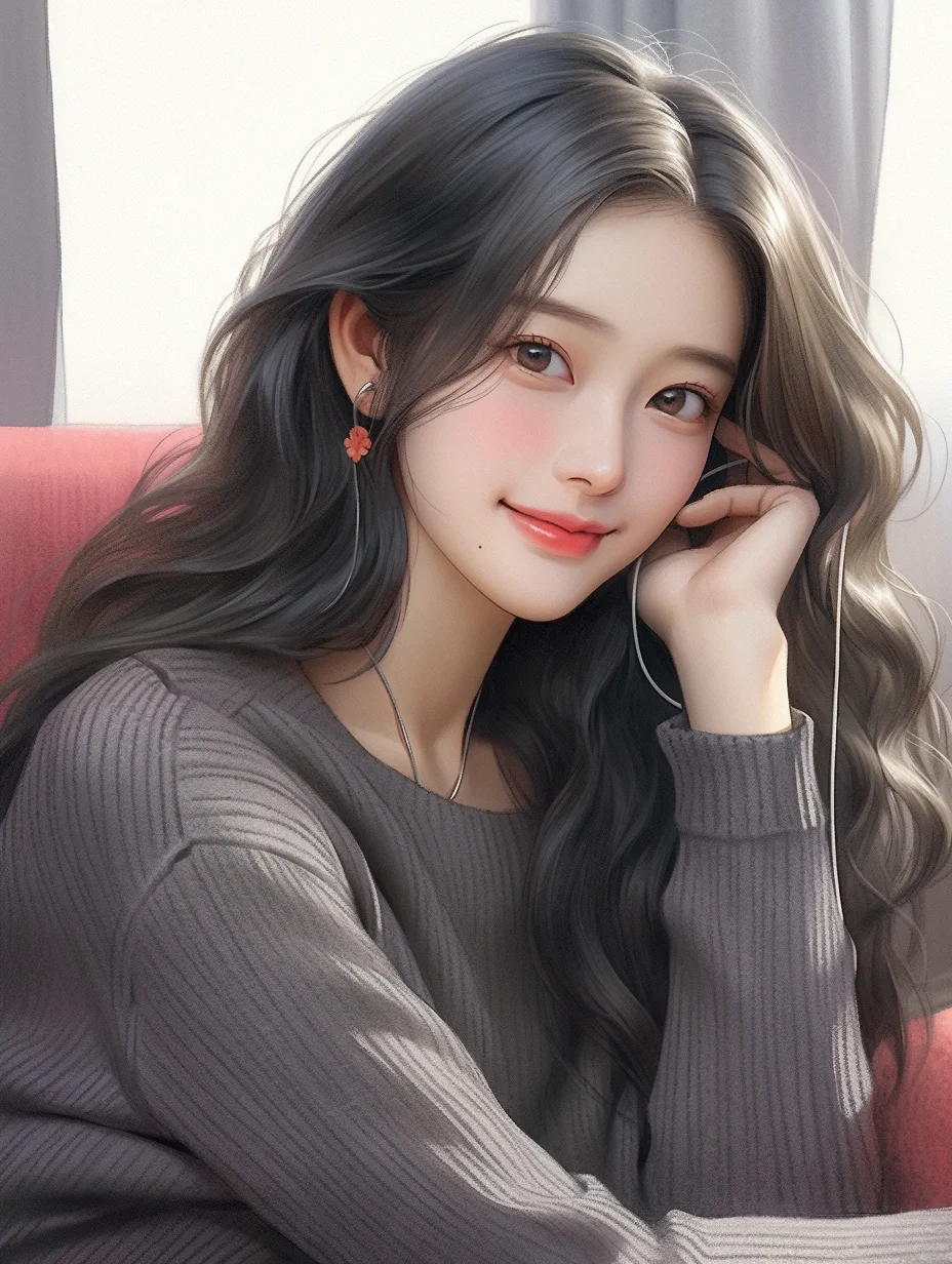 【女生头像】听歌小姐姐，静静听，静静过