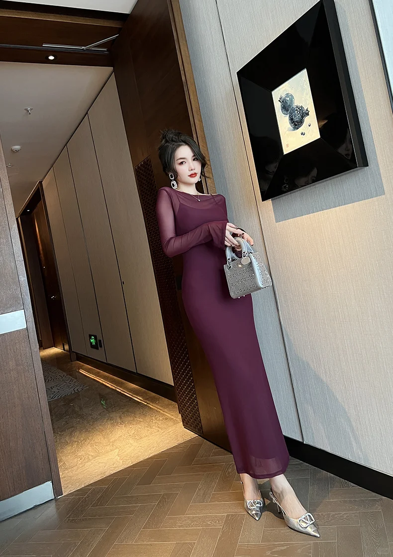 👗春季必备！法式透视连衣裙💃