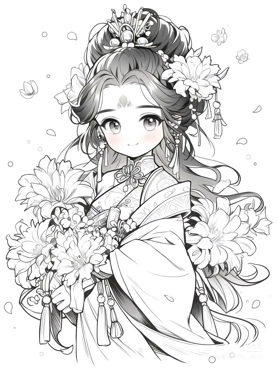 2000➕少女线稿素材🌱