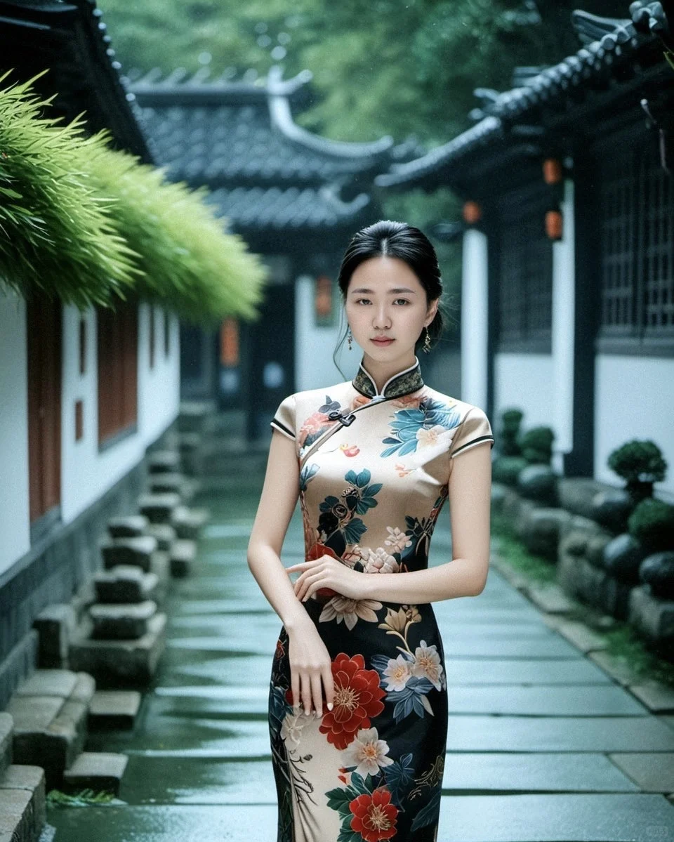 旗袍之美，惊艳时光的风情画卷