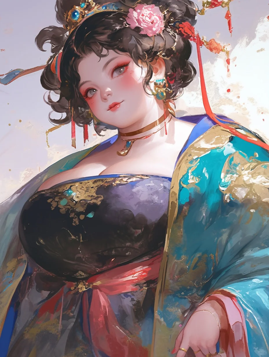 古典韵味，唐装佳人演绎婀娜风姿