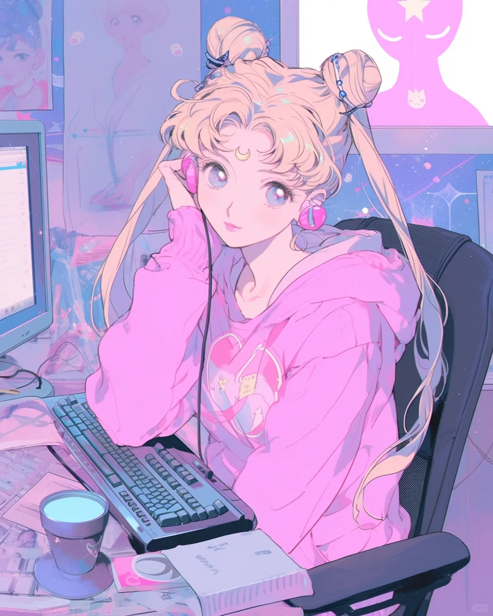 ꒰১美少女战士壁纸|电竞少女໒꒱ྀི